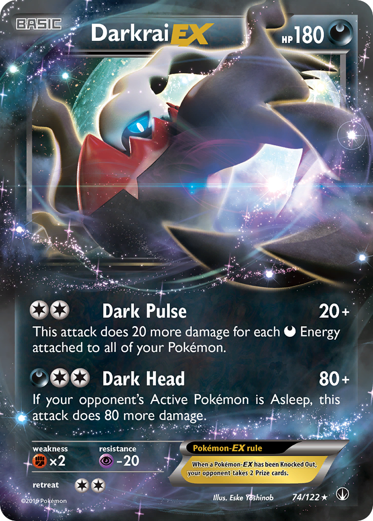 Darkrai EX 74/122 Ultra Rare BREAKpoint Holo NM/M