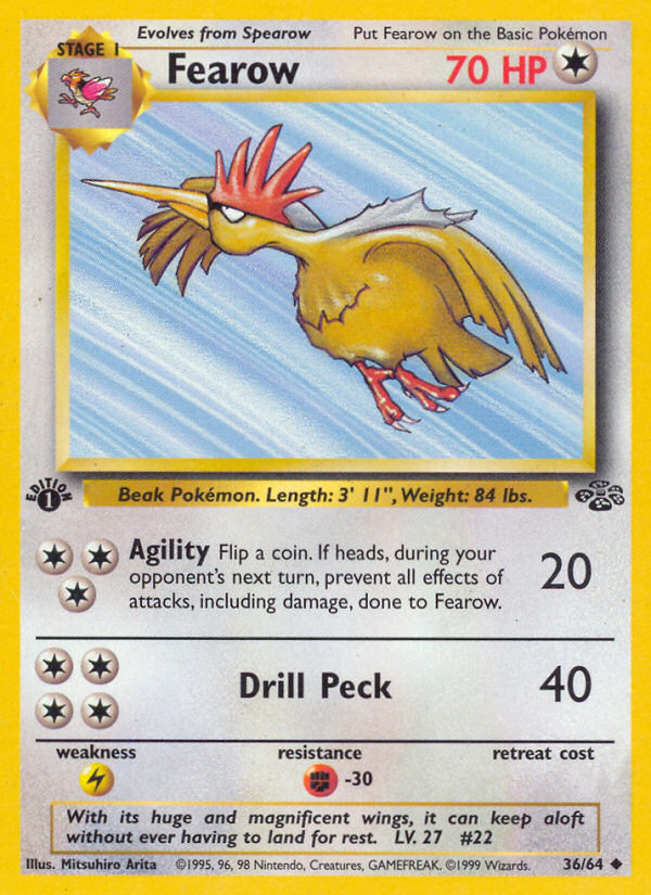 Fearow 36/64 Uncommon Jungle Unlimited NM/M