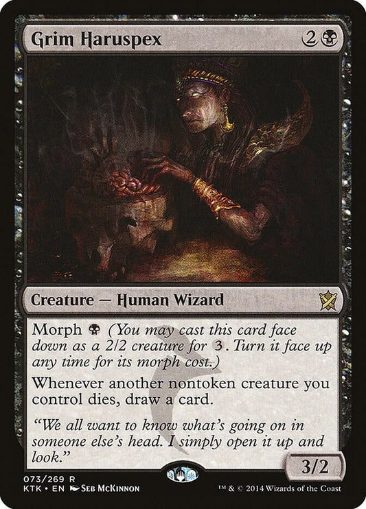 Grim Haruspex 73 Foil Rare Khans of Tarkir NM/M