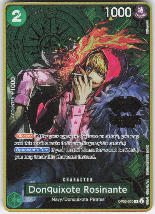 Donquixote Rosinante (One Piece Japanese Version 2nd Anniversary Set) R One Piece Promotion Cards OP05-030 NM
