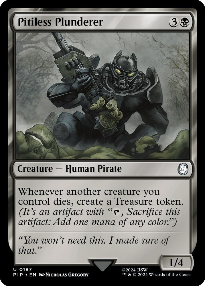 Pitiless Plunderer 187 Uncommon Universes Beyond: Fallout Foil NM/M