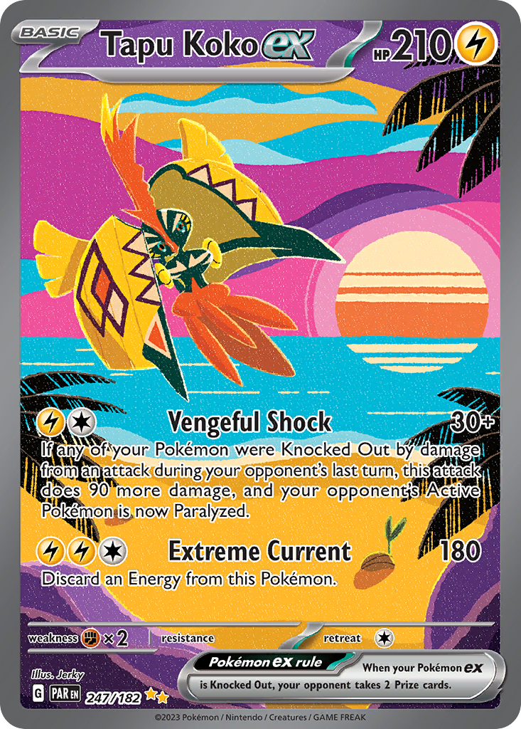 Tapu Koko ex 247/182 Special Illustration Rare Paradox Rift NM/M