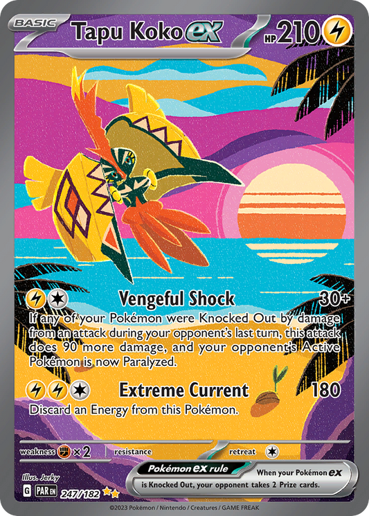 Tapu Koko ex 247/182 Special Illustration Rare Paradox Rift NM/M