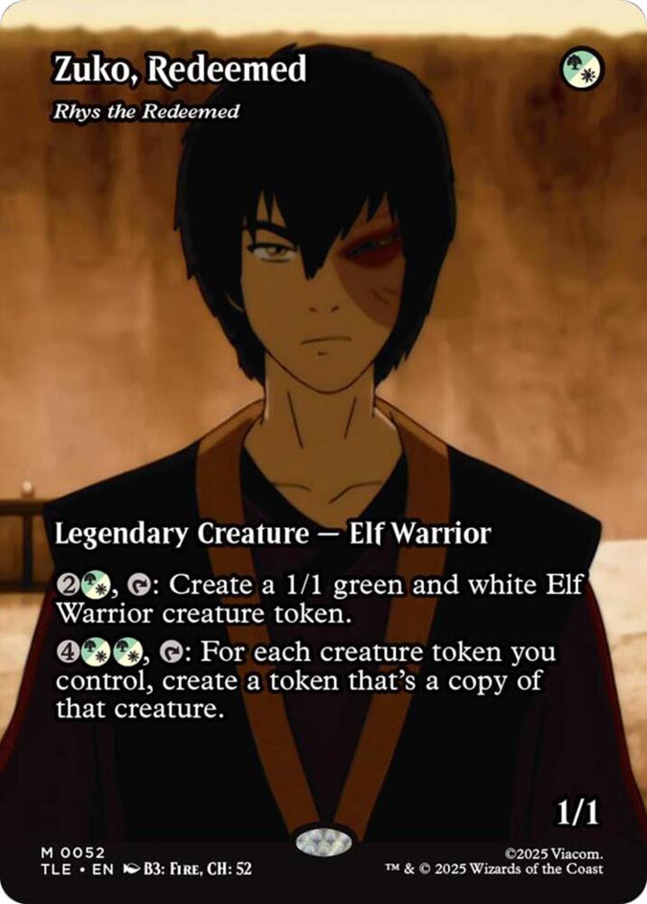 Zuko, Redeemed - Rhys the Redeemed (Borderless) 52 Avatar: The Last Airbender: Eternal-Legal NM/M