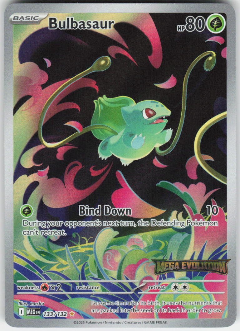 Bulbasaur - Illustration Rare ME01: Mega Evolution 133/132 NM