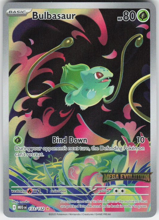Bulbasaur - Illustration Rare ME01: Mega Evolution 133/132 NM
