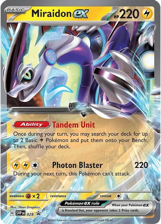 Miraidon ex 028 Promo Scarlet & Violet Promo Holo NM/M