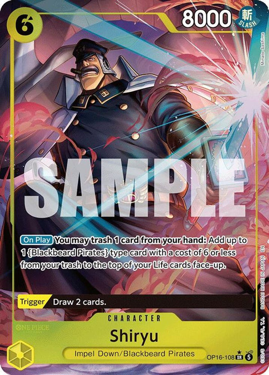 Shiryu (Full Art) OP16-108 Super Rare The Time of Battle NM/M
