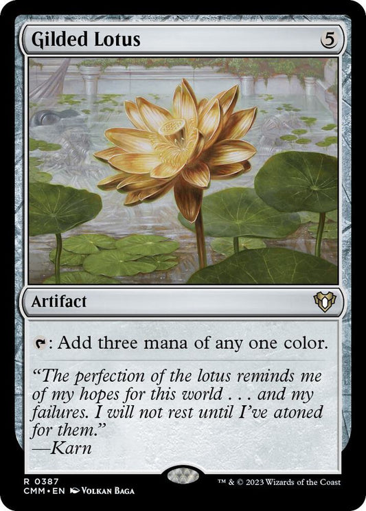 Gilded Lotus 387 Rare Commander Masters NM/M