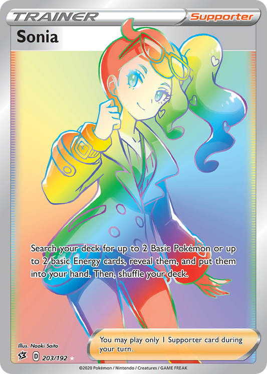 Sonia 203/192 Rainbow Rare Rebel Clash NM/M