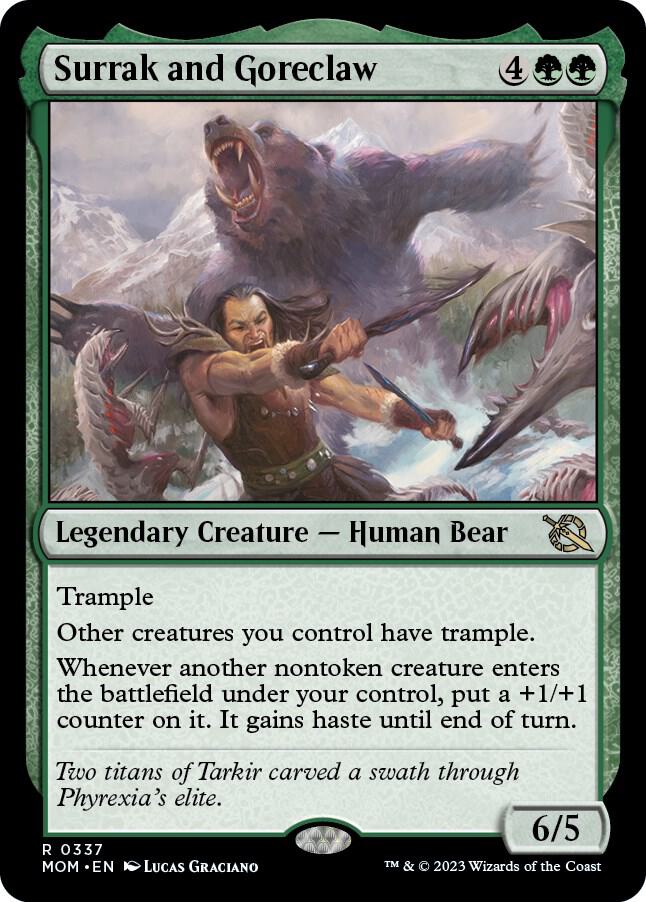 Surrak and Goreclaw 337 Foil Rare March of the Machine NM/M