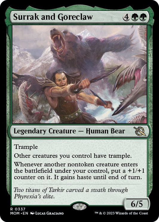 Surrak and Goreclaw 337 Foil Rare March of the Machine NM/M