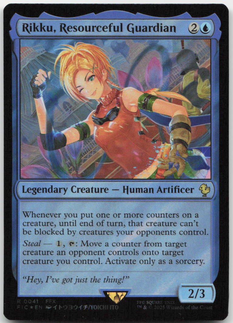 Rikku, Resourceful Guardian (Surge Foil) R Commander: FINAL FANTASY 41 NM