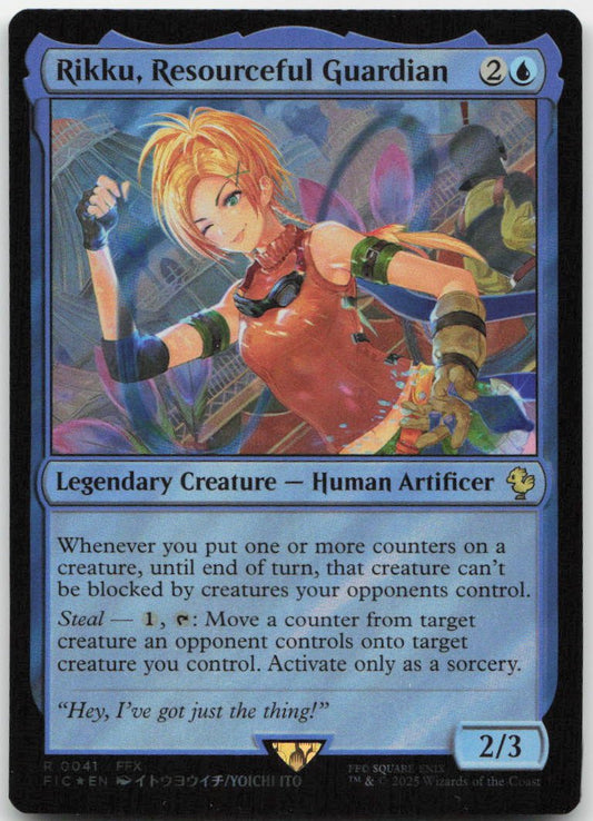 Rikku, Resourceful Guardian (Surge Foil) R Commander: FINAL FANTASY 41 NM