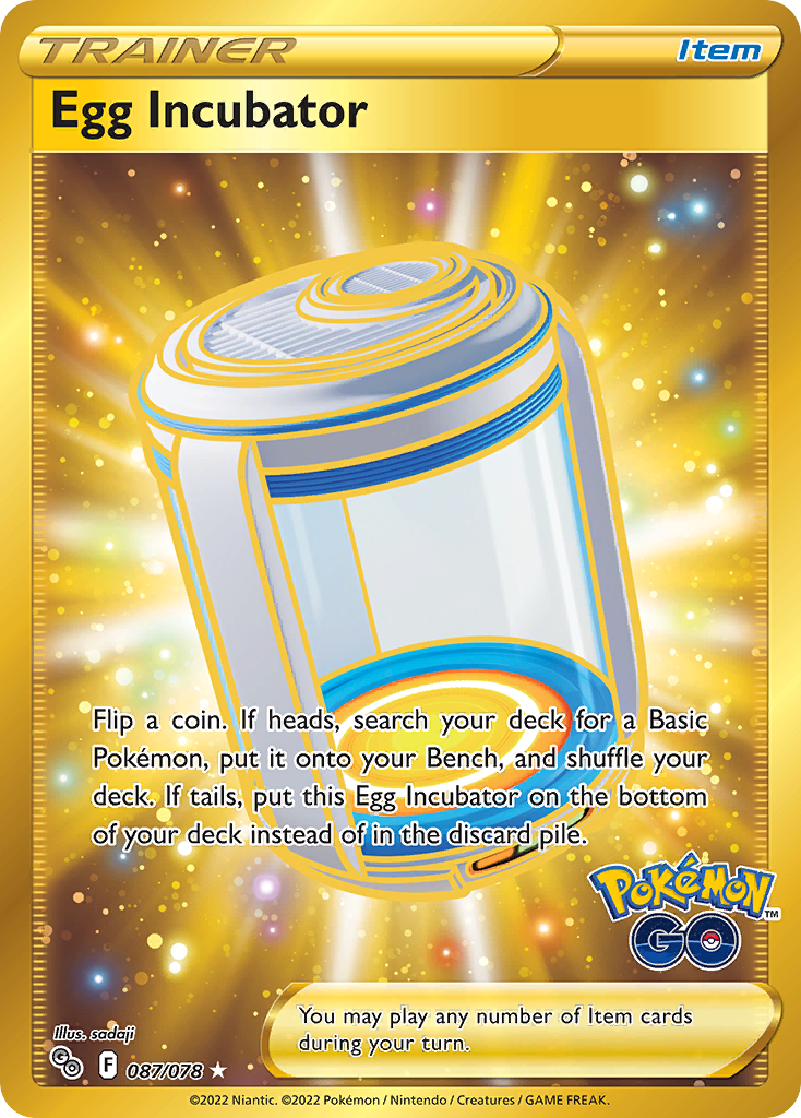 Egg Incubator 087/078 Secret Rare Pokemon GO NM/M