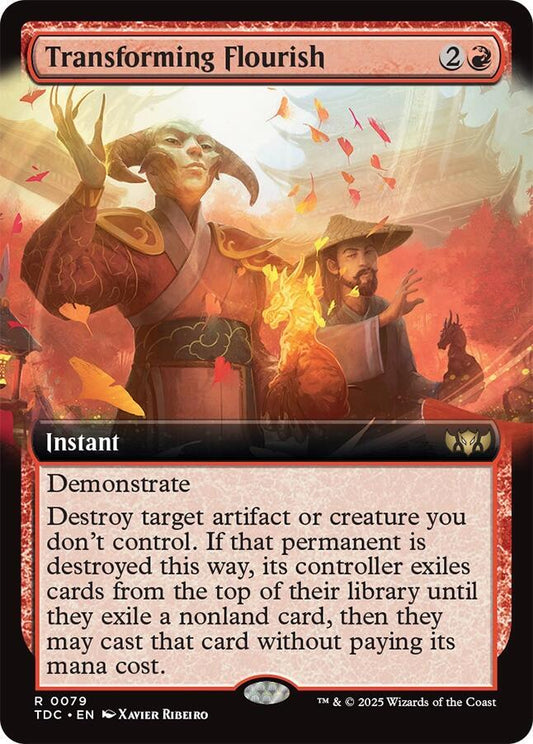 Transforming Flourish (Extended Art) 79 Rare Commander: Tarkir: Dragonstorm NM/M