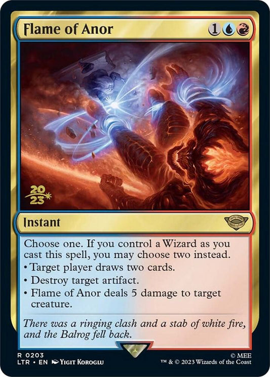 Flame of Anor 203 Rare Prerelease Cards Foil NM/M