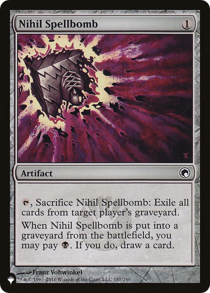 Nihil Spellbomb 187/249 Common The List Reprints NM/M