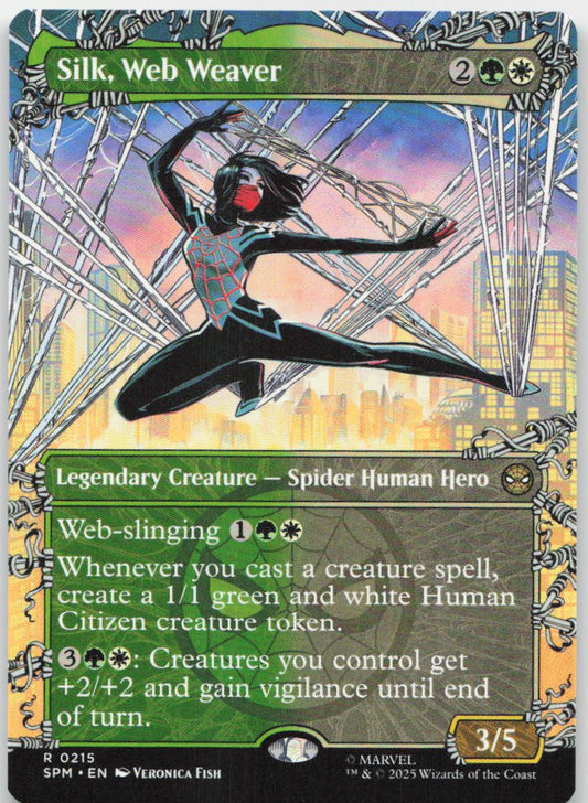 Silk, Web Weaver (Borderless) R Marvel's Spider-Man 215 NM
