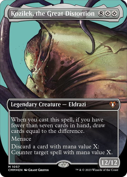 Kozilek, the Great Distortion (Textured Foil) 1057 Commander Masters Foil NM/M