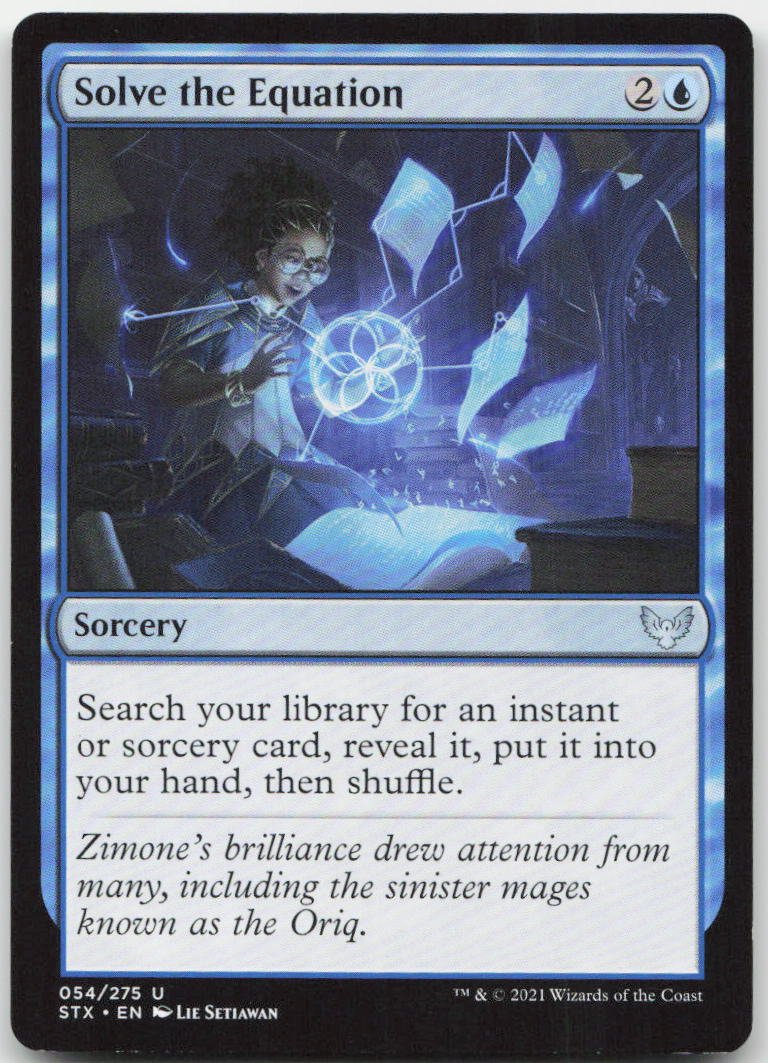 Solve the Equation U Strixhaven: School of Mages 54 NM