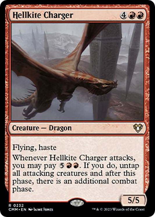 Hellkite Charger 232 Rare Commander Masters NM/M