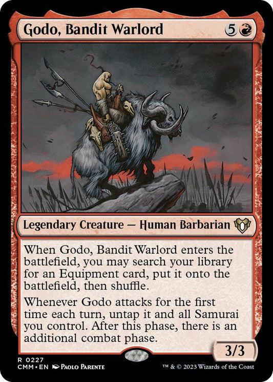 Godo, Bandit Warlord 227 Rare Commander Masters NM/M