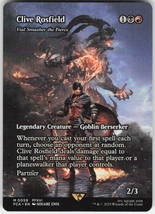 Clive Rosfield - Vial Smasher the Fierce (Showcase) M FINAL FANTASY: Through the Ages 59 NM