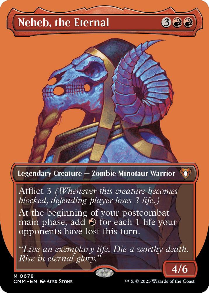 Neheb, the Eternal (Borderless) 678 Mythic Commander Masters NM/M
