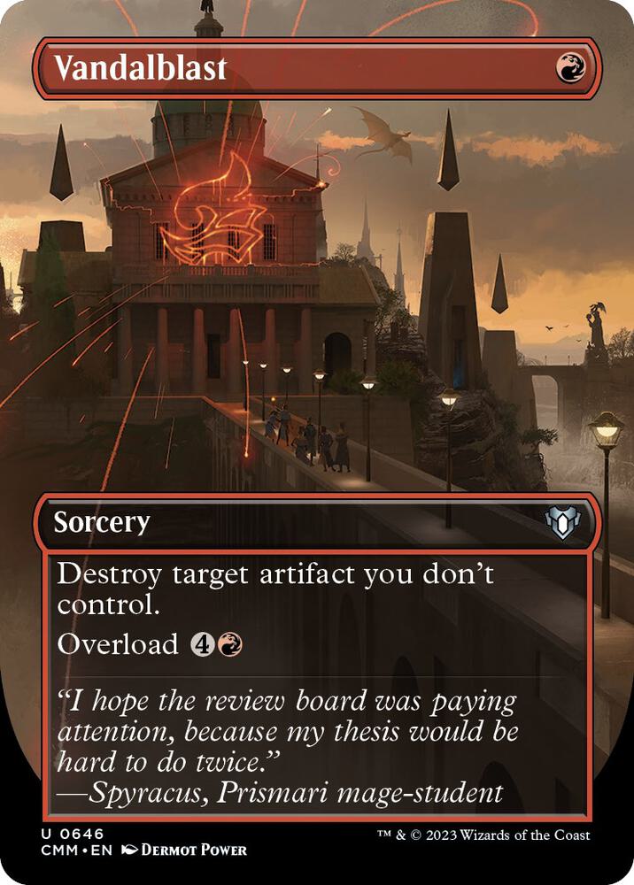 Vandalblast (Borderless) 646 Uncommon Commander Masters NM/M