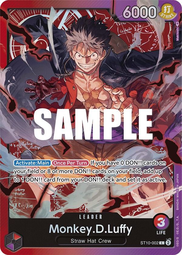 Monkey.D.Luffy (002) ST10-002 Leader Ultra Deck: The Three Captains NM/M