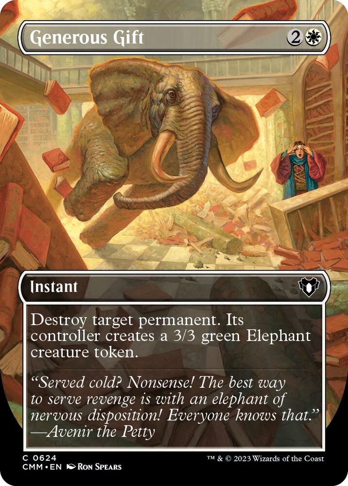 Generous Gift (Borderless) 624 Common Commander Masters NM/M