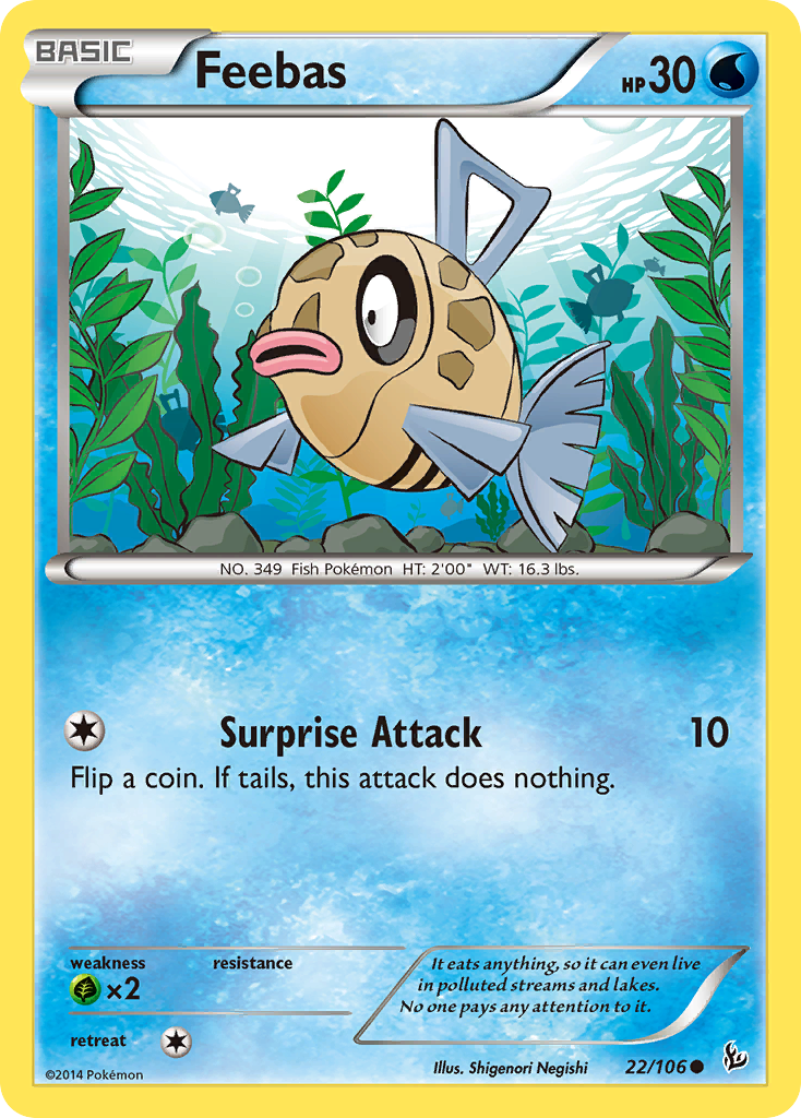Feebas 22/106 Common Flashfire NM/LP