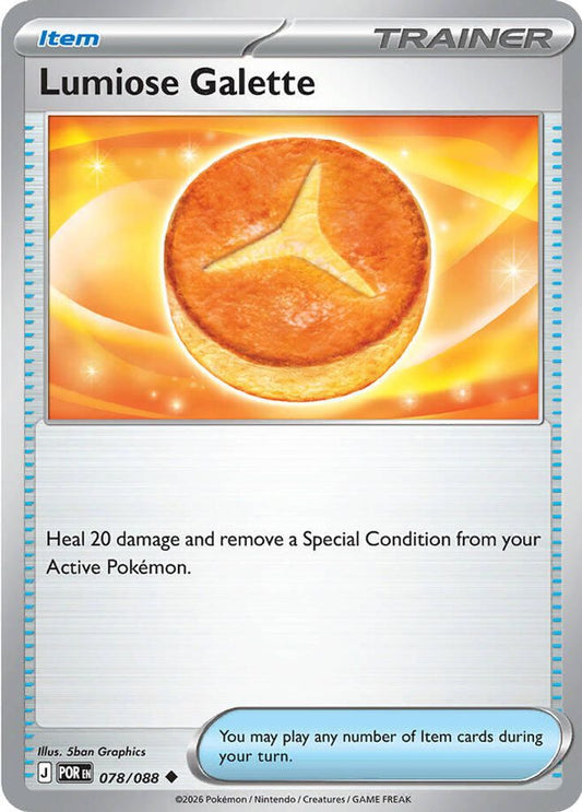 Lumiose Galette 078/088 Uncommon Reverse Holo Perfect Order NM/M