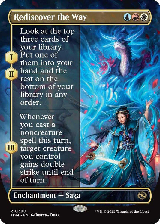 Rediscover the Way (Borderless) 388 Rare Tarkir: Dragonstorm NM/M