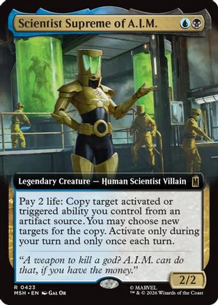 Scientist Supreme of A.I.M. (Extended Art) 423 Rare Marvel Super Heroes NM/M