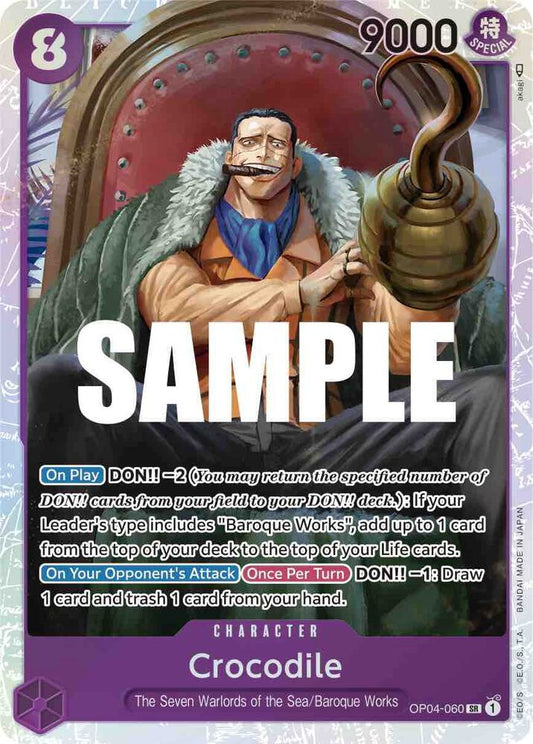 Crocodile (060) OP04-060 Super Rare Kingdoms of Intrigue NM/M