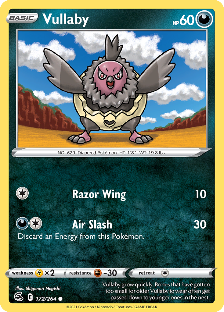 Vullaby 172/264 Common Reverse Holo Fusion Strike NM/LP