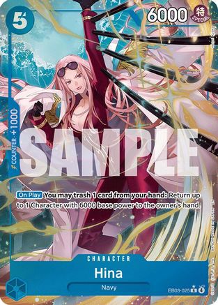 Hina (Alternate Art) EB03-025 Extra Booster: One Piece Heroines Edition NM/M