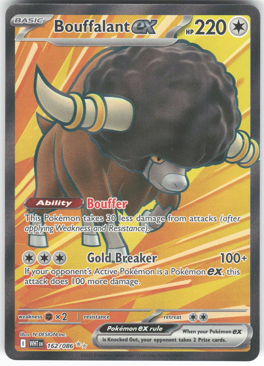 Bouffalant ex - Ultra Rare SV: White Flare 162/086 NM