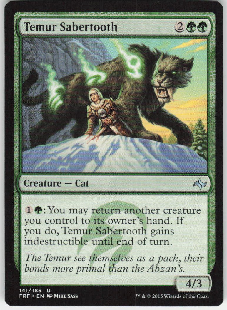 Temur Sabertooth U The List Reprints 141/185 NM
