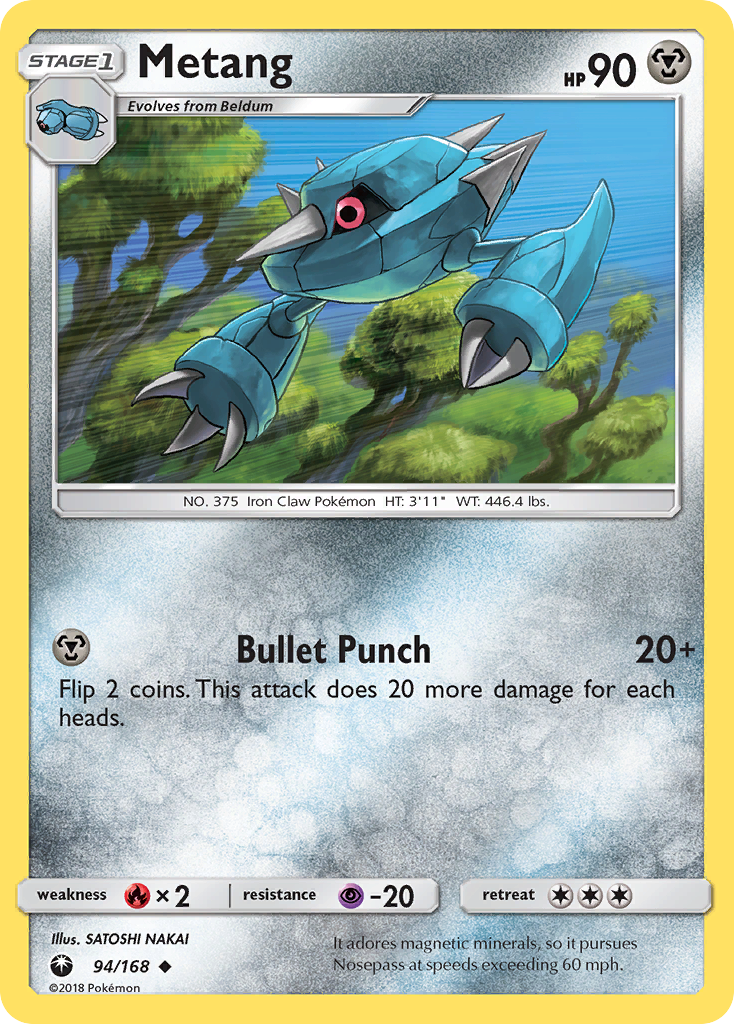 Metang 94/168 Uncommon Reverse Holo Celestial Storm NM/LP