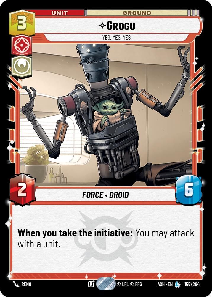 Grogu - Yes. Yes. Yes. 155/264 Legendary Ashes of the Empire NM/M