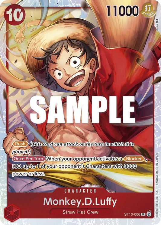 Monkey.D.Luffy (006) ST10-006 Super Rare Ultra Deck: The Three Captains NM/M