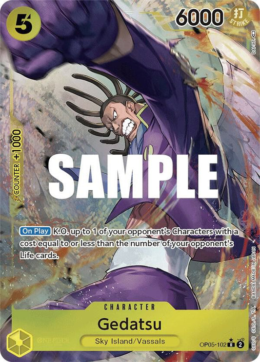Gedatsu (Alternate Art) OP05-102 Rare Awakening of the New Era NM/M