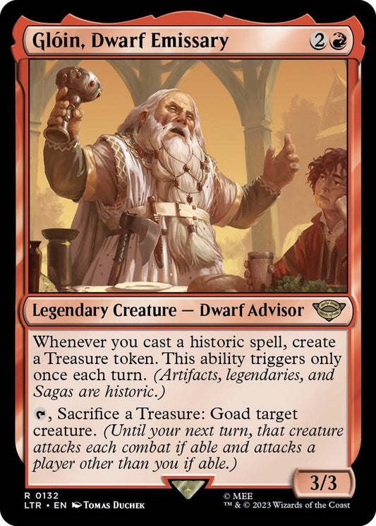 Gloin, Dwarf Emissary 132 Universes Beyond: The Lord of the Rings: Tales of Middle-earth NM/M