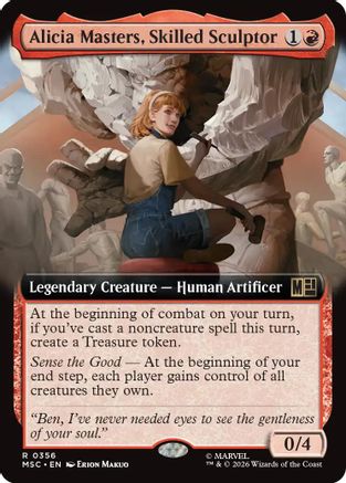 Alicia Masters, Skilled Sculptor (Extended Art) 356 Commander: Marvel Super Heroes NM/M