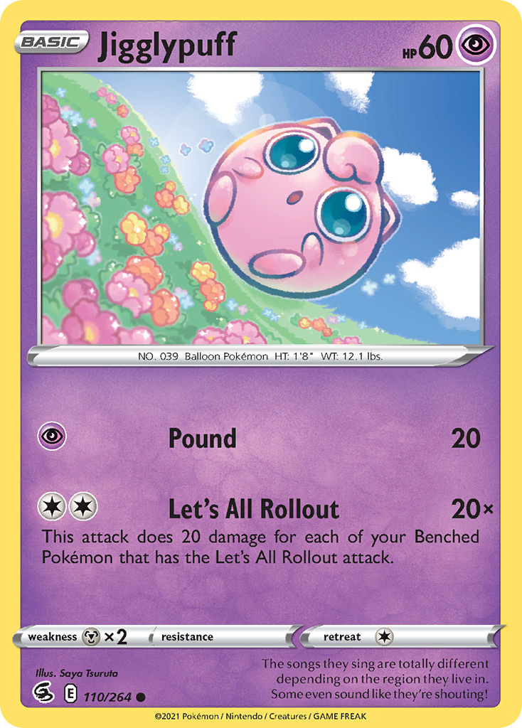 Jigglypuff 110/264 Common Fusion Strike NM/M