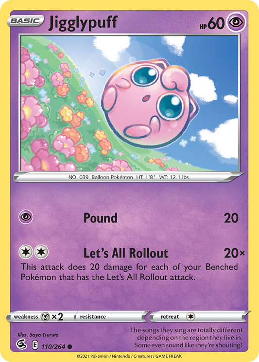 Jigglypuff 110/264 Common Fusion Strike NM/M