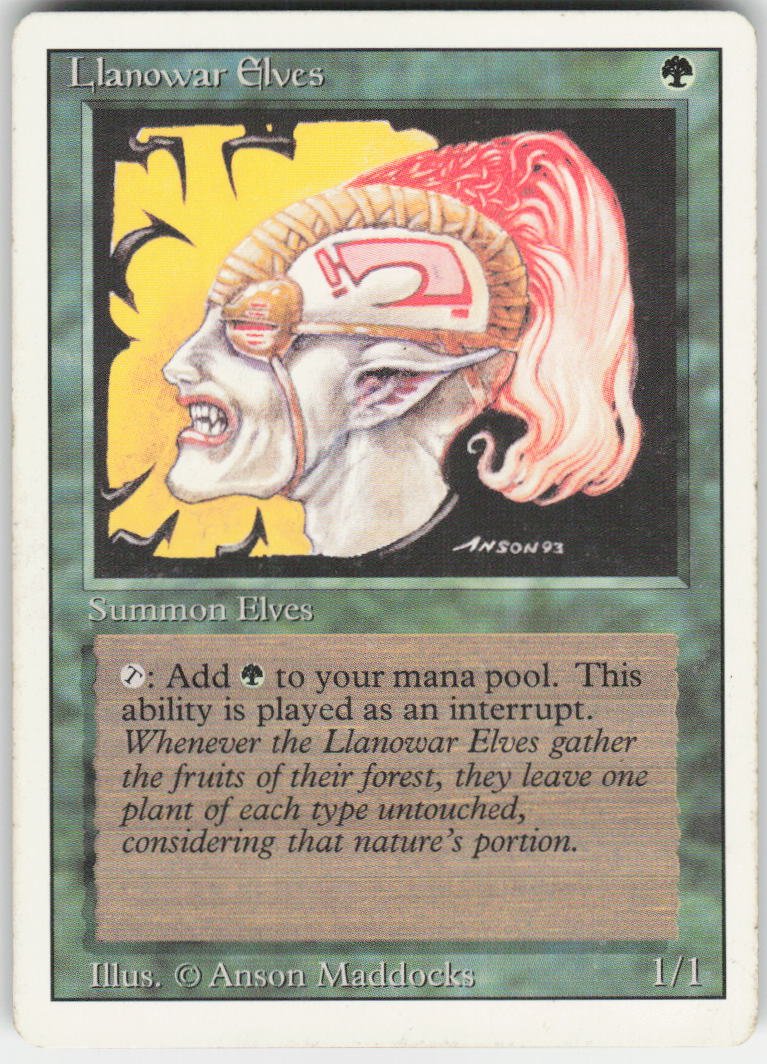 Llanowar Elves C Revised Edition NM